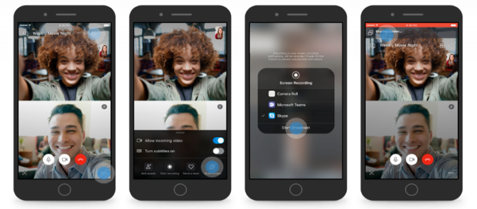 Microsoft Added Skype Screen Sharing Feature For Mobile Version of Skype