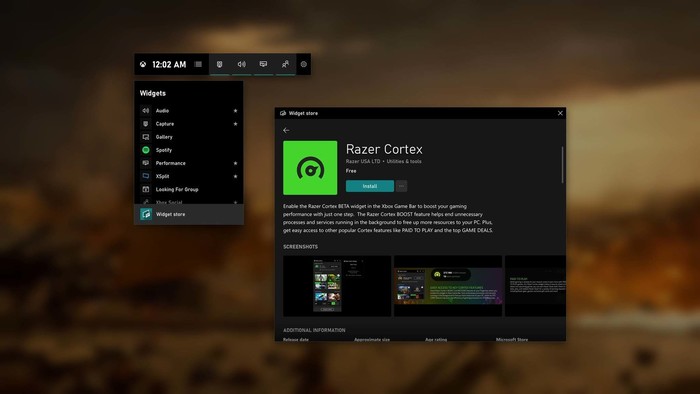 Microsoft,Razer,Xbox Game Bar,XSplit,