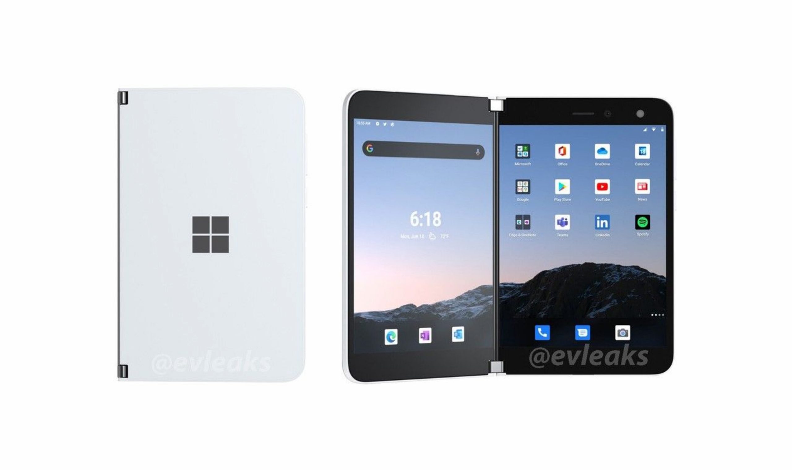 Renders of Microsoft Surface Duo heading to AT&T leak