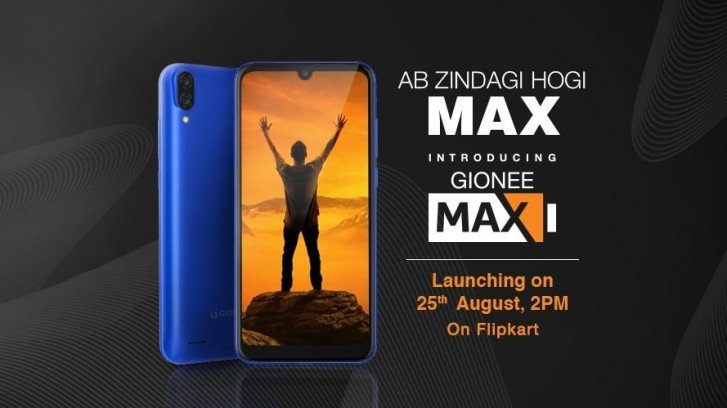 Gionee Max key specs and design officially revealed ahead of August 25 launch