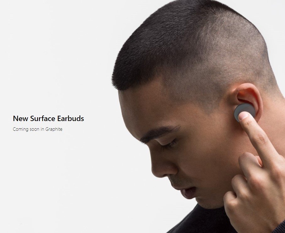 Surface Earbuds will soon be available in Graphite