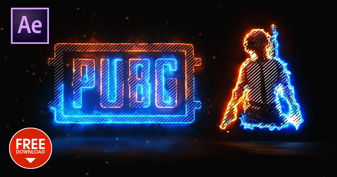 Lighting Fire Pubg Reveal Intro in After Effects – Template Free Download