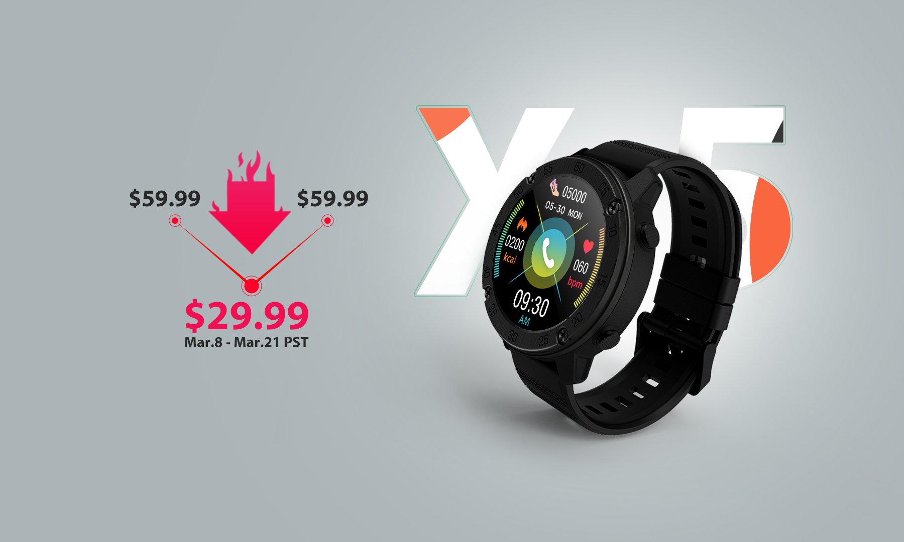 Blackview X5 smartwatch launched with 1.3″ round display for $29.99