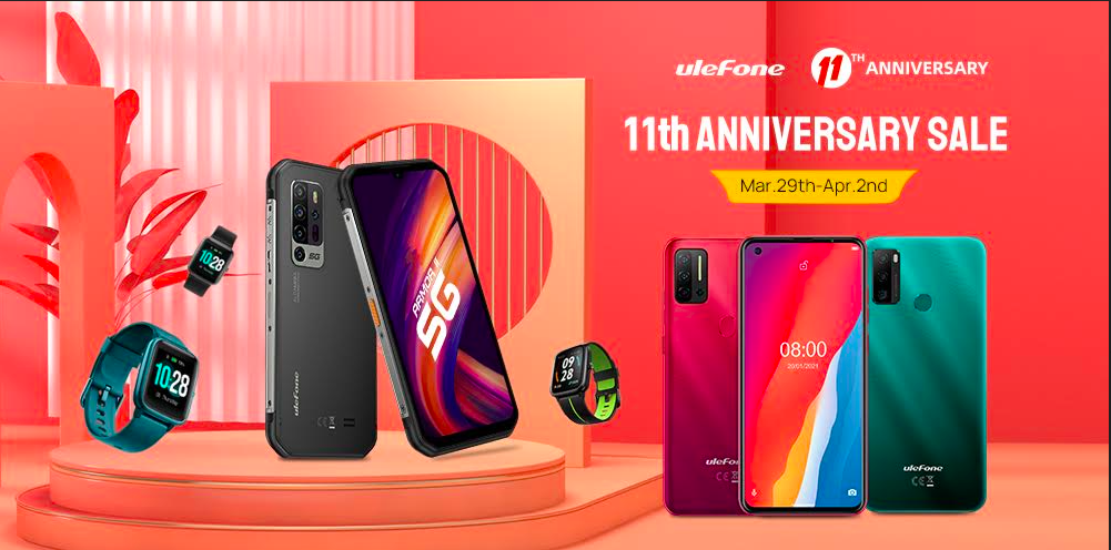 Ulefone Is Giving Up To 45% Discount at 11th AliExpress Anniversary Sale