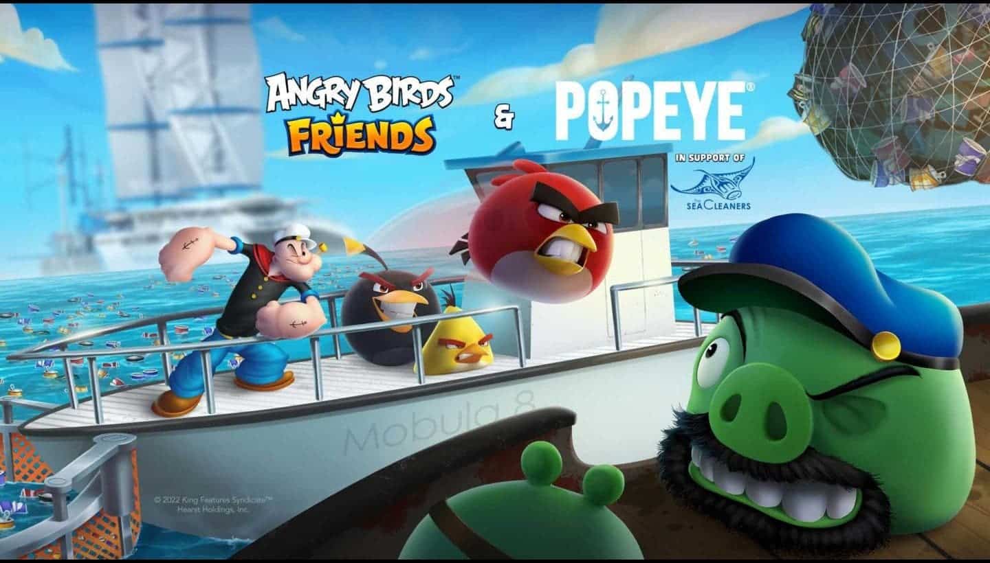 Angry Birds Friends collaborates with Popeye and The SeaCleaners
