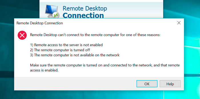 Remote Desktop Cannot Connect to Remote Computer Issue in Windows 10/11