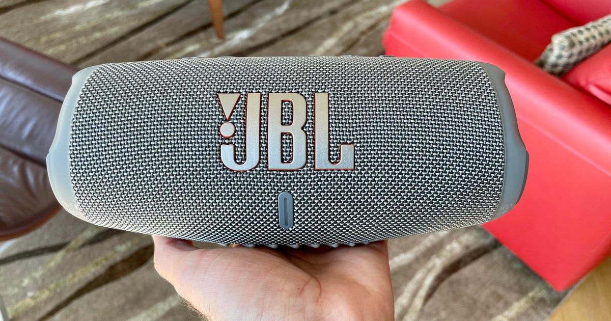 Bring the Music Everywhere With $55 Off One of Our Favorite Bluetooth Speakers Pay just $125 for the ultraportable JBL Charge 5 speaker and keep the playlists pumping for up to 20 hours.