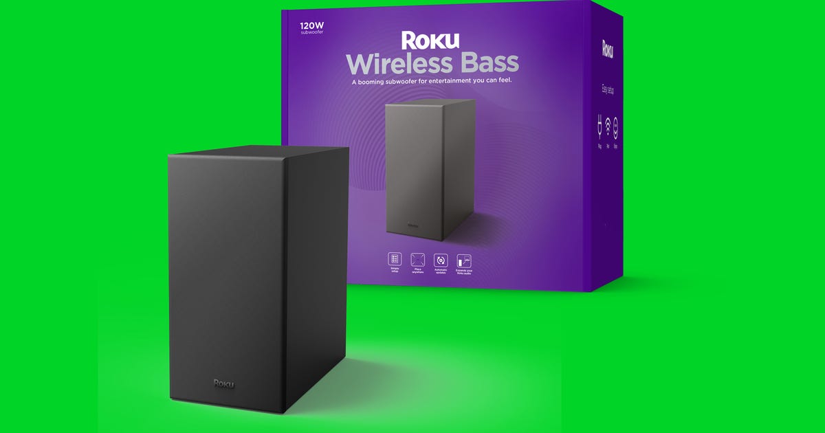 Roku Wireless Bass Subwoofer Boosts TV, Soundbar Boom for $130 The affordable, compact sub works with Roku's soundbars and wireless speakers.