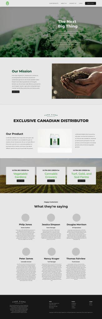 Pure Vigor Organics Store XD to WordPress