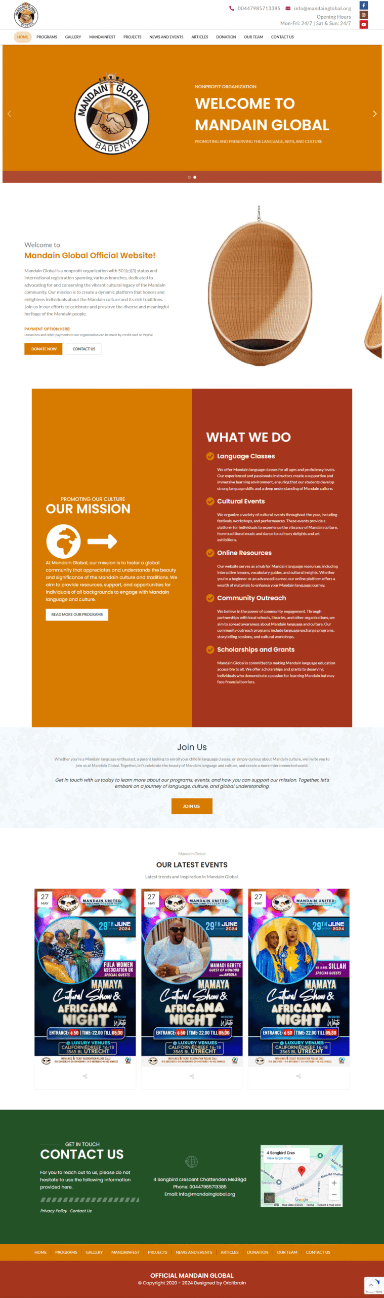 Mandain Global – NGO / Community Organization Website