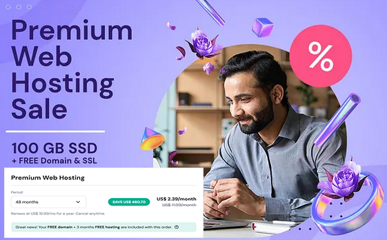 Get 73% OFF on Hostinger Hosting + 1 Year FREE Domain [Limited Time Offer!]